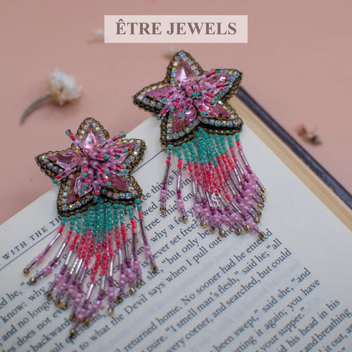 Ariel Lightweight Earrings handmade - beaded jewelry - Etre Jewels