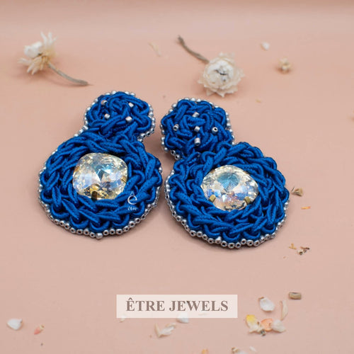 Olivia Earrings handmade - soutache jewelry - Etre Jewels