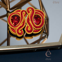 Load image into Gallery viewer, Ophelia Lightweight Earrings handmade - soutache jewelry - Etre Jewels
